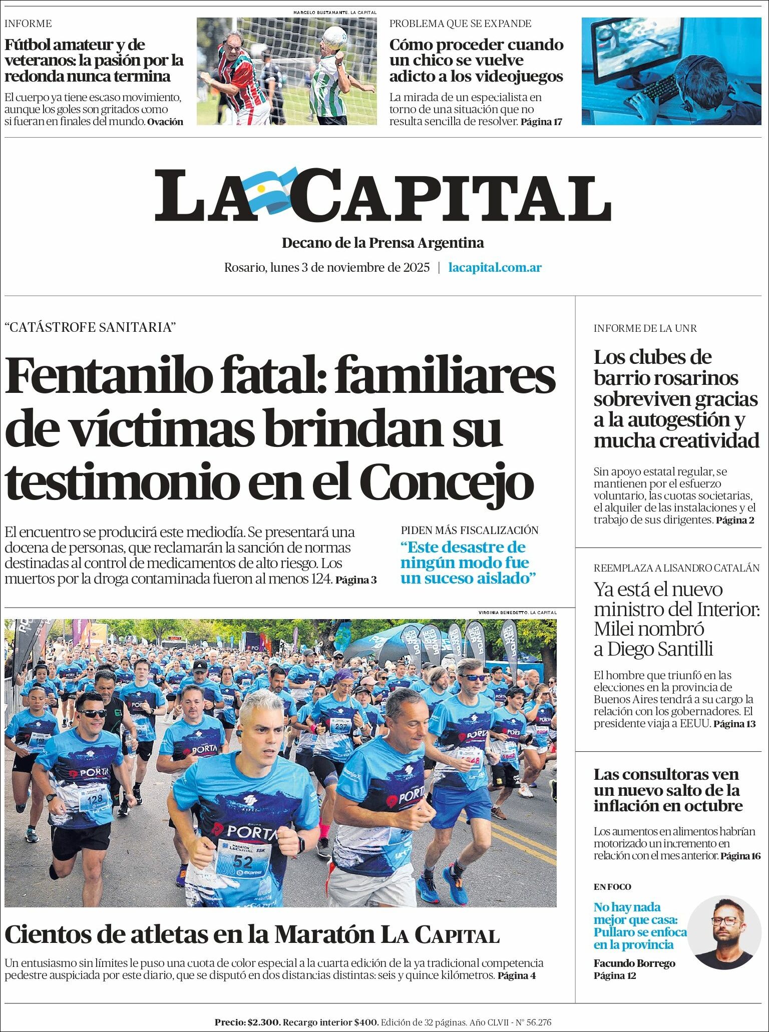 Media Panel - Developments and Systems | NC 10 SANTA CRUZ - Tapa del diario La Capital Rosario