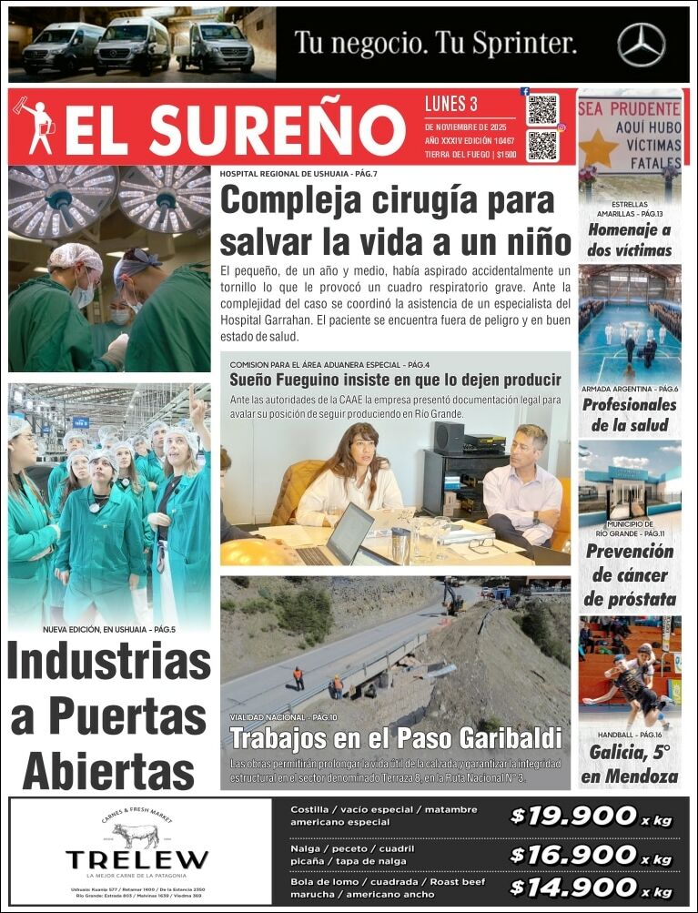 Media Panel - Developments and Systems | NC 10 SANTA CRUZ - Tapa del diario El Sureño